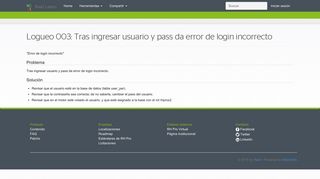 
                            10. Logueo 003: Tras ingresar usuario y pass da error de login incorrecto ...