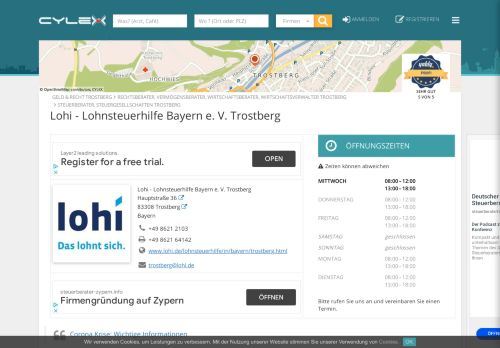 
                            10. Lohi - Lohnsteuerhilfe Bayern e. V. Trostberg, Steuerberater ... - Cylex