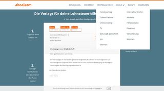 
                            11. Lohnsteuerhilfe Bayern direkt online kündigen - Aboalarm