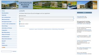 
                            2. Lohrtalschule GWRS Mosbach - LOGIN