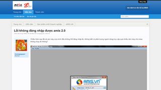 
                            13. Lỗi không đăng nhập được amis 2.0 | Forum cộng đồng MISA