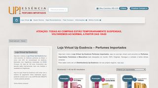 
                            10. Loja Virtual UP! Essencia - Perfumes Importados