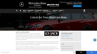 
                            9. LoJack Services at Mercedes-Benz of Denver