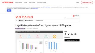 
                            5. Lojalitetssystemet eClub byter namn till Voyado. - Voyado - Mynewsdesk