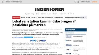 
                            9. Lokal vejrstation kan mindske brugen af pesticider på marken ...