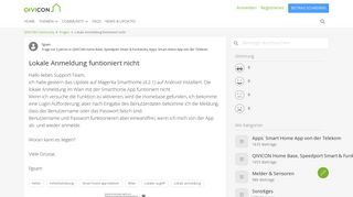 
                            7. Lokale Anmeldung funtioniert nicht | QIVICON