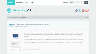 
                            8. Loki - Back screen with only mouse pointer after install ...