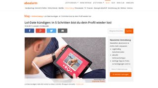 
                            5. Lol-Date kündigen: In 5 Schritten bist du dein Profil wieder los!