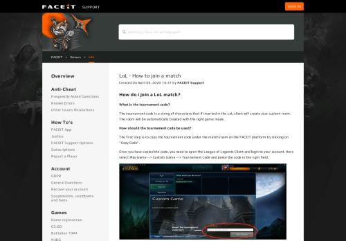 
                            11. LoL - How to join a match – FACEIT