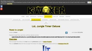 
                            10. LoL Jungle Timer Deluxe - das kwoxt!