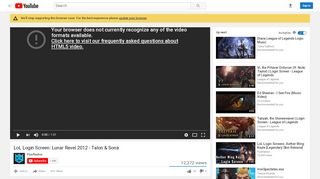 
                            3. LoL Login Screen: Lunar Revel 2012 - Talon & Sona - YouTube