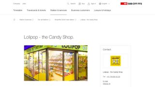 
                            10. Lolipop - the Candy Shop - Station Zürich HB | SBB
