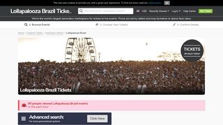 
                            12. Lollapalooza Brazil Tickets - Viagogo