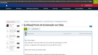 
                            12. [Lollipop] Ponto de Exclamação nos Chips | Fórum AndroidPIT