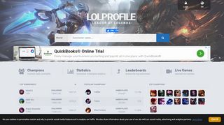 
                            11. LoLProfile: League of Legends Summoner Search & Stats