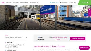 
                            12. London Fenchurch Street Train Station | Fenchurch Street - c2c