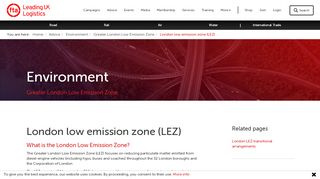 
                            11. London Low Emission Zone (LEZ) Information & Guidance - FTA