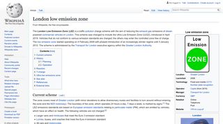 
                            7. London low emission zone - Wikipedia