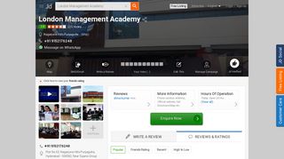 
                            10. London Management Academy, Nagarjuna Hills-Punjagutta - Degree ...