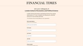 
                            10. London School of Economics and Political Science | Financial Times