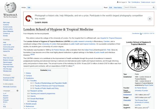 
                            11. London School of Hygiene & Tropical Medicine - Wikipedia