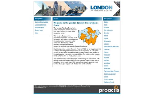 
                            2. London Tenders Portal