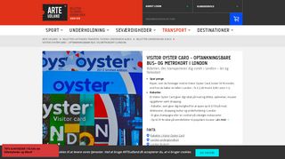 
                            7. London Visitor Oyster Card – bus- og metrokort inkl. rabatter