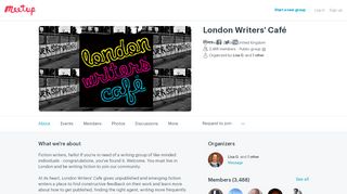 
                            12. London Writers' Café (Greater London, United Kingdom) | Meetup