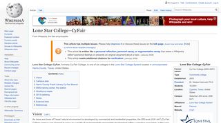 
                            6. Lone Star College–CyFair - Wikipedia