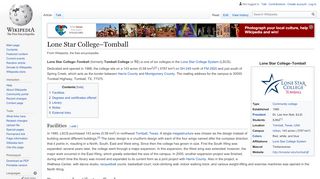 
                            5. Lone Star College–Tomball - Wikipedia