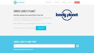 
                            9. Lonely Planet Embed Provider | Embedly