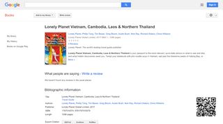 
                            7. Lonely Planet Vietnam, Cambodia, Laos & Northern Thailand