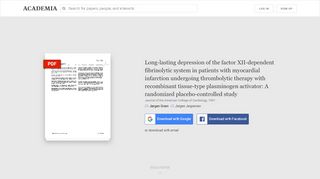 
                            12. Long-lasting depression of the factor XII-dependent fibrinolytic system ...