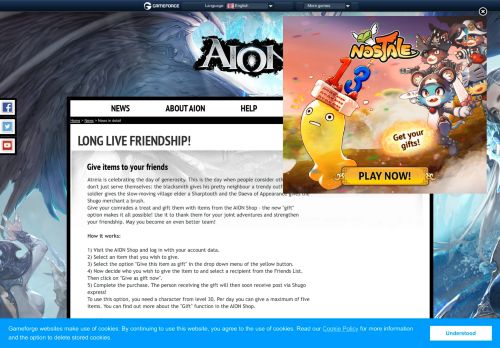 
                            12. Long live friendship - AION 6.0 - A New Dawn