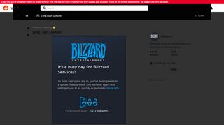 
                            5. Long Login Queues? : Blizzard - Reddit