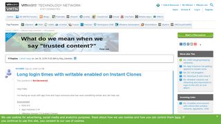 
                            8. Long login times with writable enabled on Insta... |VMware ...