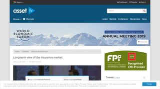 
                            13. Long-term view of the insurance market | Asset TV South Africa