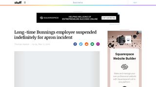 
                            6. Long-time Bunnings employee suspended indefinitely for apron ...