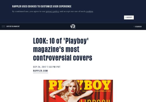 
                            11. LOOK: 10 of 'Playboy' magazine's most controversial covers - Rappler