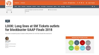 
                            13. LOOK: Long lines at SM Tickets outlets for blockbuster UAAP Finals ...