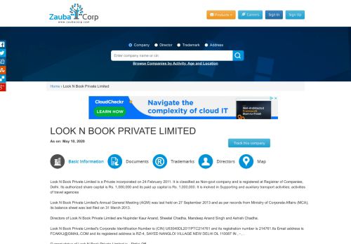 
                            5. LOOK N BOOK PRIVATE LIMITED - Company, directors and contact ...