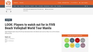 
                            8. LOOK: Players to watch out for in FIVB Beach Volleyball World Tour ...