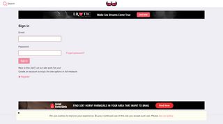 
                            11. Lookadate : Login form