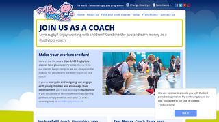 
                            5. Looking for a Rugby Coaching Job? Join Rugbytots as a Coach!
