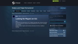 
                            8. Looking for Players on S11 :: Shakes and Fidget Remastered General ...