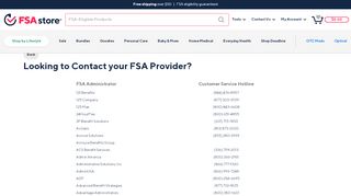 
                            10. Looking to Contact your FSA Provider? - FSA Store