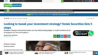 
                            7. Looking to tweak your investment strategy? Kotak Securities lists 5 steps
