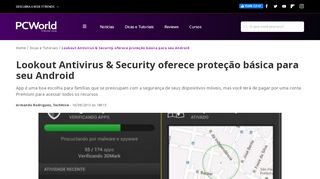 
                            12. Lookout Antivirus & Security oferece proteção básica para seu ...