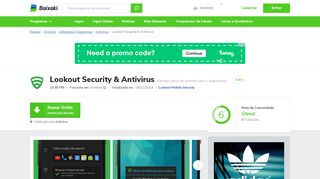 
                            11. Lookout Security & Antivirus Download - Baixaki