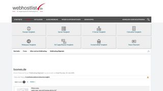 
                            9. loomes.de | Webhosting, Domains, Server & Co. - Das Forum der ...